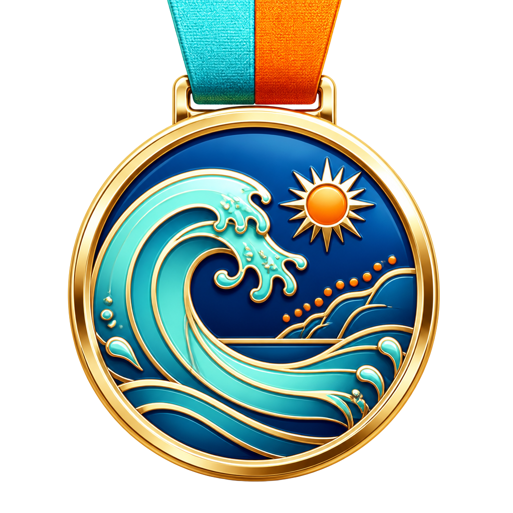 Aqua Adventures digital finisher medal